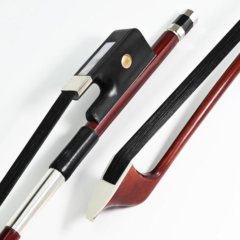 Brazilwood French Style Double Bass Bow 1/2 Size Gooding Leanking Deep and Strong Sound in Saudi Arabia
