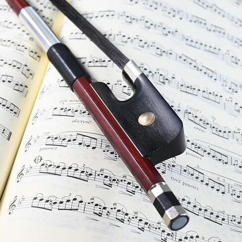 Brazilwood French Style Double Bass Bow 1/2 Size Gooding Leanking Deep and Strong Sound in Saudi Arabia