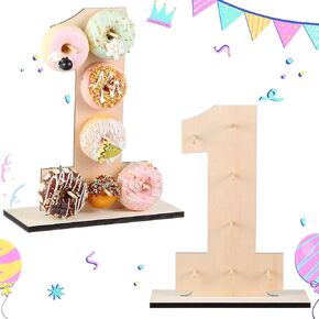Letter Donut Stand Wooden Stand Display Donut Display Board Wall Holder Board for Wedding Birthday Party Anniversary Valentine Festival Dessert Table Decor(Love) in Saudi Arabia