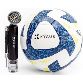 Futsal Ball - White & Blue Indoor Soccer Ball Size 4, FIFA Certified, Official Match Weight, Low Bounce, Air Retention, Durable PU, Hand Pump Included, Suitable for Youth & Adult. in Saudi Arabia
