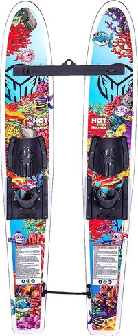 HO Sports Hot Shot Kids Water Ski Trainers with Bar & Rope - Ultimate Training Water Skis System, 48", Youth and Kids up to 70 lbs in Saudi Arabia