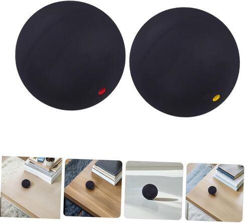 Toyvian 2pcs Professional Squash Balls Hand-Eye Coordination Training Balls Indoor Outdoor Sports Training Equipment High Bounce for Squash Players in Saudi Arabia