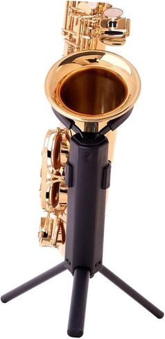 Foldable Alto Saxophone Storage Rack Stand Lightweight Portable Sax Bracket with Stable Tabletop Design Easy Carry Black Saxophone Holder for Home and Music Classroom Use in Saudi Arabia