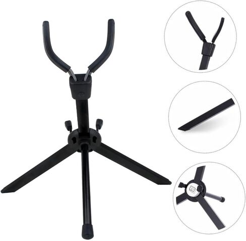 Foldable Alto Saxophone Stand Practical Display Rack for Home Music Rooms and Performances Black Sax Holder Gift for Saxophone Players in Kuwait