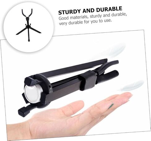 Foldable Alto Saxophone Stand Practical Display Rack for Home Music Rooms and Performances Black Sax Holder Gift for Saxophone Players in Kuwait