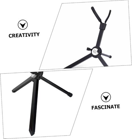 Foldable Alto Saxophone Stand Practical Display Rack for Home Music Rooms and Performances Black Sax Holder Gift for Saxophone Players in Kuwait