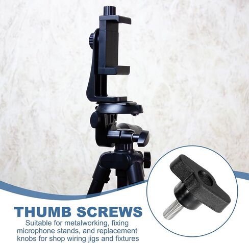 Z- Shaped Thumb Screws 304 Stainless Steel Tee Wing Knobs Screws Clamping t Head, M6 x 20mm Thread Fit for Replace Hand Tightening Knob Supply - Z Shaped (16 Pack, Black) in Saudi Arabia