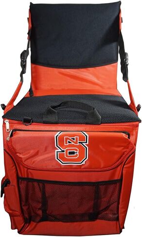 وسادة مقعد ملعب Rico NC State North Carolina Wolfpack Cooler مع ظهر - تحمل حوالي 8 علب in Saudi Arabia