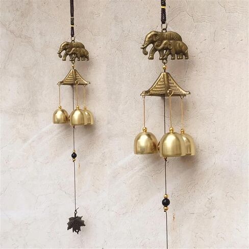 Chimes Copper Wind Bell - Outdoor Yard Garden Decorative Door Bell for Home & Car Hanging Decor ﻿(S2 Wind Chime) in Saudi Arabia
