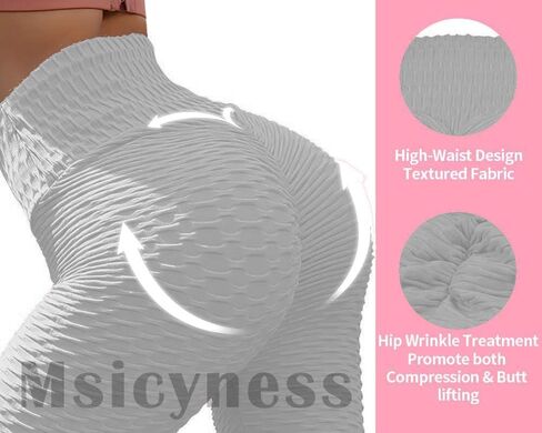 Msicyness طماق المرأة عالية الخصر اليوغا السراويل بعقب رفع البطن التحكم طماق محكم الغنيمة الجوارب in Saudi Arabia