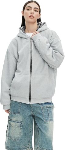 y2k zip up hoodie fur stack stack stack acit warm winter for men fur fur twhies streetwear streetwear streetwear in Saudi Arabia