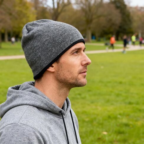 ZOORON Reversible Skull Caps for Men Women Reversible Beanie with -Double Side Warm Winter Fisherman Beanie in Saudi Arabia