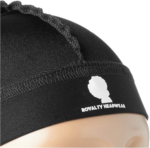 Premium Silky Wave Cap for 360, 540,and 720 Waves, Silky Durag Headwear, Soft Breathable Skullies Beanies for Sleeping, Shower (Maroon) in Kuwait