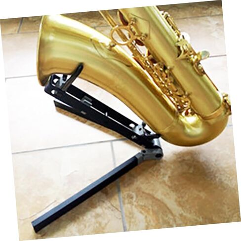 Portable Foldable Alto Saxophone Stand Lightweight Metal Sax Holder Rack for Home and Music Classroom Storage Pedestal Compatible with Alto Sax No Assembly Required in Saudi Arabia