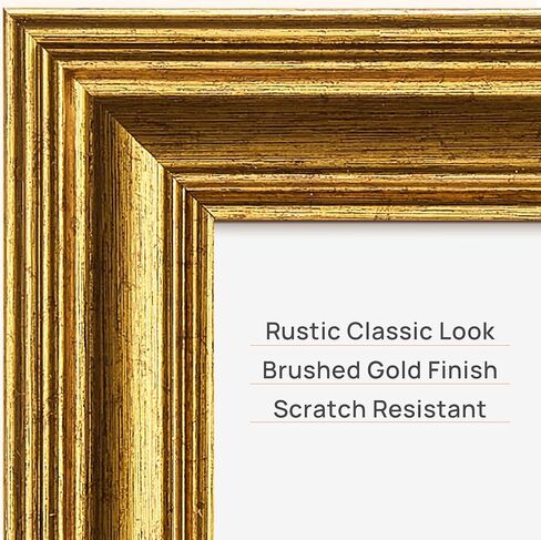 upsimples 5x7 Picture Frame, Gold Frames Display 4x6 with Mat or 5 x 7 Without for Wall or Tabletop Decor, 1pack in Saudi Arabia