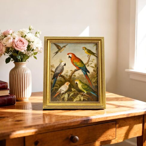 upsimples 5x7 Picture Frame, Gold Frames Display 4x6 with Mat or 5 x 7 Without for Wall or Tabletop Decor, 1pack in Saudi Arabia
