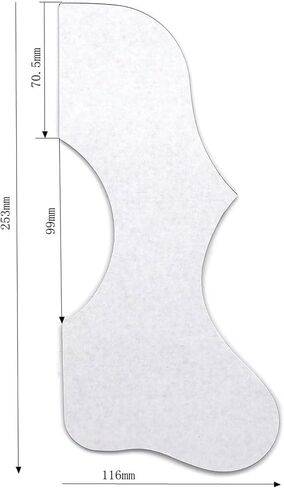 Acoustic Guitar Pickguard 2.4mm Super Scratch-Resistant Tortoise Red | Fits Martin D-28, Gibson J-45, J-200, SJ200, Taylor 314ce | Jumbo/Dreadnought Size | 3M Adhesive (Red-brown) in Saudi Arabia
