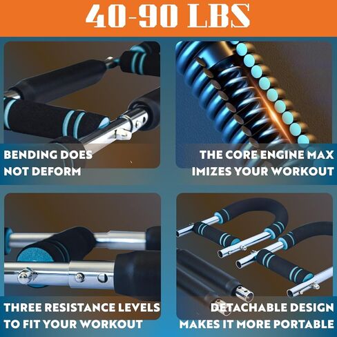 Advanced Twister Arm Trainer – Heavy 65–110 lbs Resistance Bar for Upper Body Strength – Chest, Arms, Shoulders & Back – High Intensity Home Gym Equipment with Non-Slip Foam Handles in Kuwait