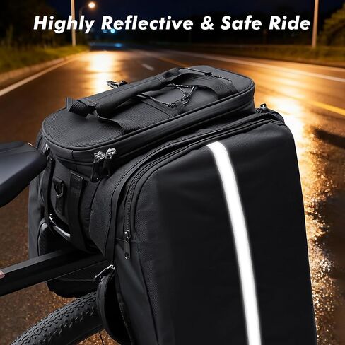 Bike Bags for Bicycles Rear Rack 10L Bike Rack Bag Waterproof EVA Hard Shell Durable Bike Panniers Bike Bags Saddle Bag with Shoulder Strap Bike Accessories for Cycling Commuting, Outdoor Hiking in Saudi Arabia