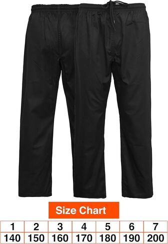 Karate Gi Pants for Adult Martial Arts Pants Student Cotton 8oz GI Aikido Kids Pant Kung Fu Adults Kimono Trousers in Saudi Arabia
