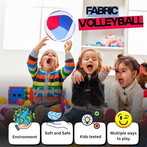 Softy Volleyball – Super Soft, Pain-Free Play – Kids Indoor Volleyball Ball with Realistic Feel & Bounce – No-Sting Volleyball for Kids Indoor Practice in Saudi Arabia