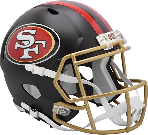 San Francisco 49ers Black 2025 Rivalries Riddell Speed Replica Full Size Football Helmet - NFL Replica Helmets in Saudi Arabia