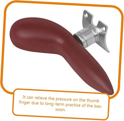 Bassoon Finger Rest Detachable Silver-Plated Base Ergonomic Thumb Protector for Bassoon Practice Adjustable Hand Holder Support in Saudi Arabia