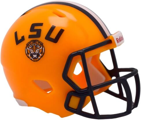 خوذة كرة قدم Riddell LSU Tigers NCAA Speed ​​Pocket PRO مايكرو/حجم الجيب/كرة قدم صغيرة in Saudi Arabia