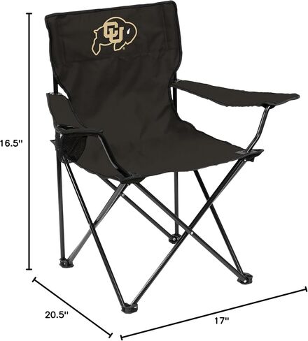 Logo Brands NCAA Duke Blue Devils Adult Unisex Adult Quad Chair with Single Cup Holder, Royal, One Size in Saudi Arabia