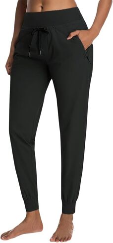 MERIDIANA Women's Hiking Pants with Zipper Pocket Breathable Quick-Dry Stretchy Nylon Outdoor Jogger Sweatpants in Saudi Arabia
