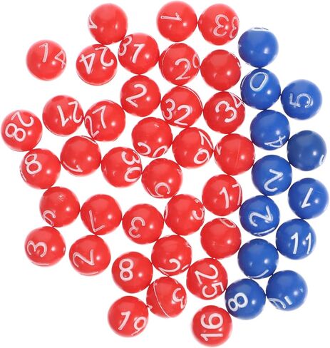 Kisangel 1set Activity Lottery Balls for Party Games Bingo Raffle and Entertainment Accessories Numbers and Lightweight Design for Easy Use in Kuwait