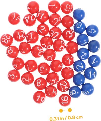 Kisangel 1set Activity Lottery Balls for Party Games Bingo Raffle and Entertainment Accessories Numbers and Lightweight Design for Easy Use in Kuwait