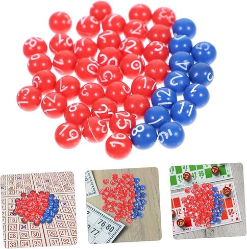 Kisangel 1set Activity Lottery Balls for Party Games Bingo Raffle and Entertainment Accessories Numbers and Lightweight Design for Easy Use in Kuwait