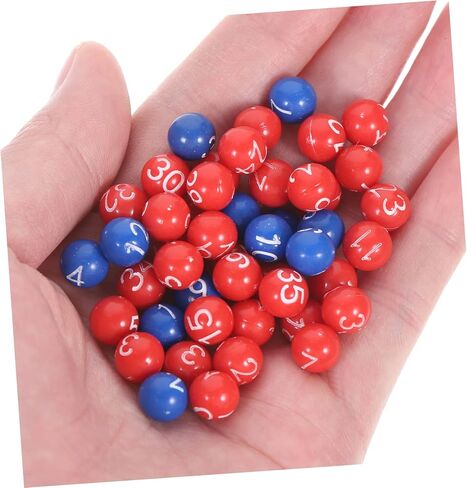 Kisangel 1set Activity Lottery Balls for Party Games Bingo Raffle and Entertainment Accessories Numbers and Lightweight Design for Easy Use in Kuwait