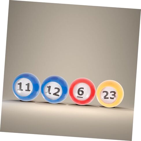 Vaguelly 30pcs Strong Plastic Bingo Balls Raffle Lottery Balls Large Numbered Game for Events Celebrations in Kuwait