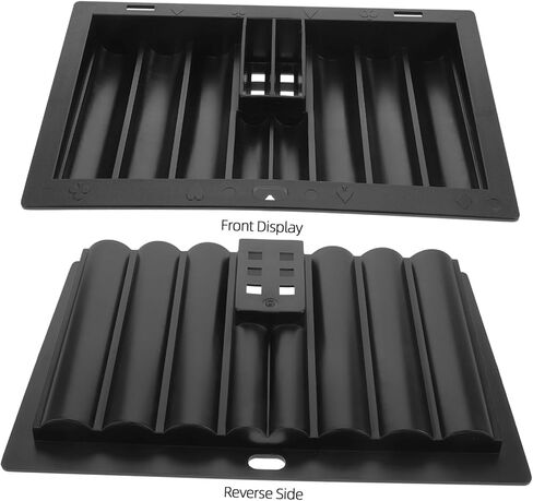 Vaguelly Multi-function Poker Chip Tray Portable Acrylic Poker Chip Case Organized Storage for Easy Gameplay in Saudi Arabia