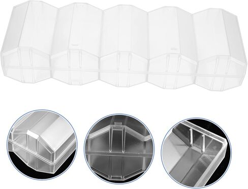 صندوق حمل شرائح البوكر الشفاف Kisangel بسعة كبيرة لتخزين الرقائق لبطاقات البوكر وحامل الألعاب المحمول بتصميم أنيق in Kuwait