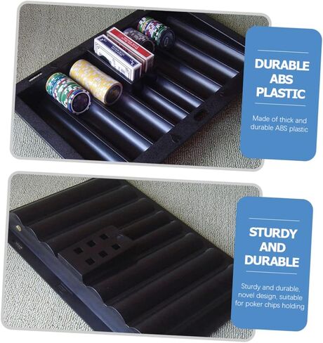 صينية رقائق الطاولة، حامل رقاقة البوكر، صينية رقاقة البوكر، صينية سميكة لرقائق الطاولة، حامل رقاقة البوكر للطاولة in Kuwait