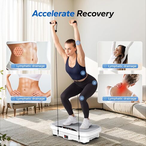 MERACH Vibration Plate Exercise Machine, Vibration Plate with Bluetooth and LED Display, Vibrating Plate Exercise Machine for Women Men, Workout Equipment for Home in Kuwait