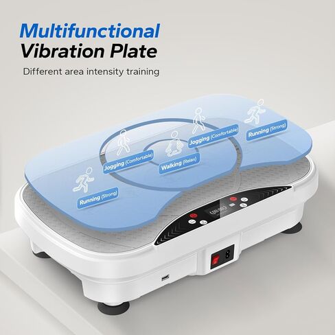 MERACH Vibration Plate Exercise Machine, Vibration Plate with Bluetooth and LED Display, Vibrating Plate Exercise Machine for Women Men, Workout Equipment for Home in Kuwait