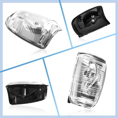 Passenger Side Mirror Turn Signal Lamp Lens Cover Fit for Ford Transit T150 T250 T350 2015 2016 2017 2018 2019 2020 2021 2022 Year, Side Mirror Indicator Light Lens Cover in Saudi Arabia