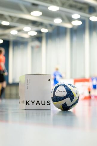 Futsal Ball - White & Blue Indoor Soccer Ball Size 4, FIFA Certified, Official Match Weight, Low Bounce, Air Retention, Durable PU, Hand Pump Included, Suitable for Youth & Adult. in Saudi Arabia