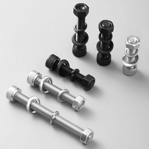 180pcs M3 x 30mm Hex Socket Head Cap Screws Bolts, 12.9 Grade Alloy Steel, Black Oxide Finish, Allen Socket Drive, Full Threads,with Hex Spanner in Saudi Arabia