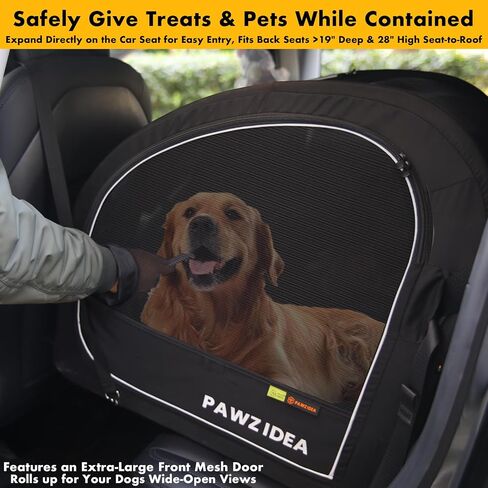 Pawzidea قفص السفر الكلب القابل للطي ، قفص الكلاب المحمولة للسيارة ، بيت ناعم على الوجهين للكلاب المتوسطة والكبيرة ، الإطار المعدني المنبثق ، حزام الأمان ومسند الرأس ، قفص الحيوانات الأليفة 4 أبواب للسفر والاستخدام في الهواء الطلق in Kuwait