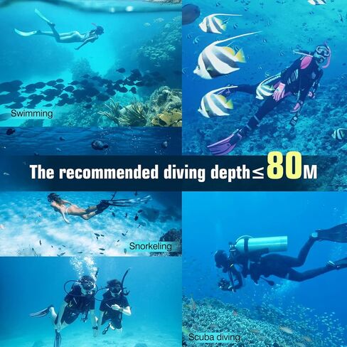 مجموعة غص ذات رؤية واسعة للبالغين، نظارات غطس احترافية مضادة للضباب، نظارات سباحة مضادة للتسرب وأنبوب تنفس علوي جاف للغوص والغطس والسباحة in Kuwait