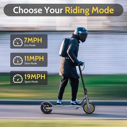 NAVIC Electric Scooter Adults, 8.5" Solid Tires, 19/Mph, 350W Motor, 19 Miles Range, Folding E-Scooter with Dual Braking Dual Suspension, Escooter for Adults with App in Saudi Arabia
