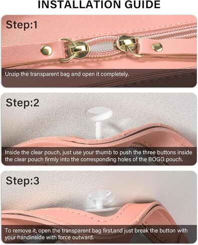 2 Packs Clear Bogg Beach Tote Bag Accessories Suitable for Bogg Organizer Bags Phone Holder for Bogg Charms Bag Travel Makeup Clean Toiletry Brush Case Cosmetic Divider Storage Inner Pouch (White Set) in Kuwait