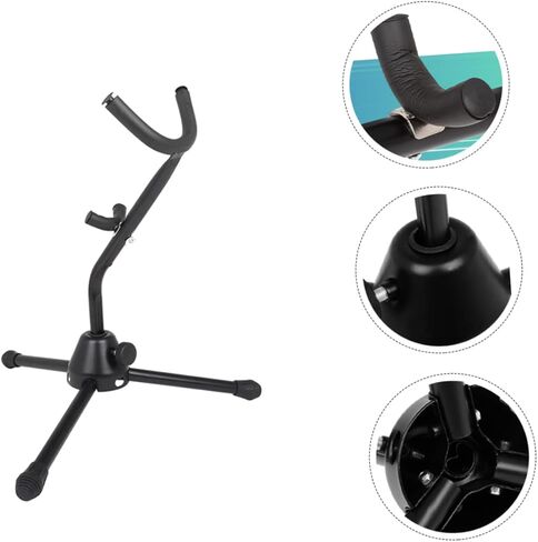 حامل ألتو ساكسفون قابل للطي مع حامل أداة حشوة إسفنجية لأداء غرف الموسيقى المنزلية وعرض المتجر in Kuwait