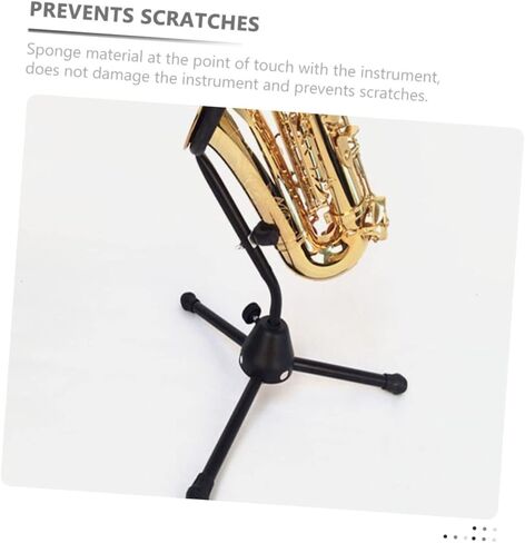 حامل ألتو ساكسفون قابل للطي مع حامل أداة حشوة إسفنجية لأداء غرف الموسيقى المنزلية وعرض المتجر in Kuwait