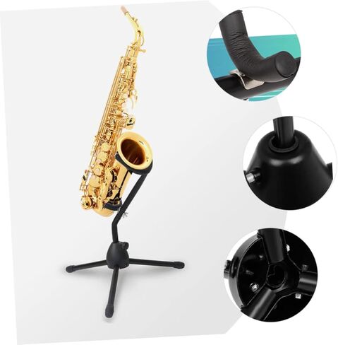 حامل ألتو ساكسفون قابل للطي مع حامل أداة حشوة إسفنجية لأداء غرف الموسيقى المنزلية وعرض المتجر in Kuwait